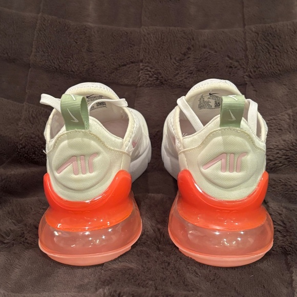 NIKE AIR MAX 270 (GS) WHITE / PINK FOAM 943345 113 YOUTH Size 7y - Picture 5 of 8